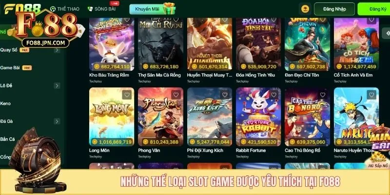 Slot Game FO88 - Thiên Đường Trò Chơi Slot Cực Khủng 2 Những thể loại slot game được yêu thích tại FO88